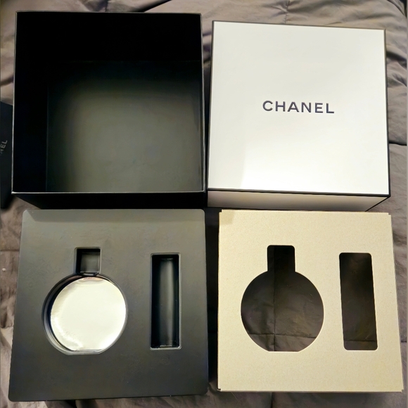 Chanel Empty Gift Box Dust Bag Pink Ribbon Insert Tags Chance Perfume 34 FL OZ - Picture 5 of 15